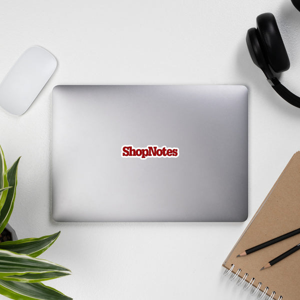 ShopNotes Logo Sticker