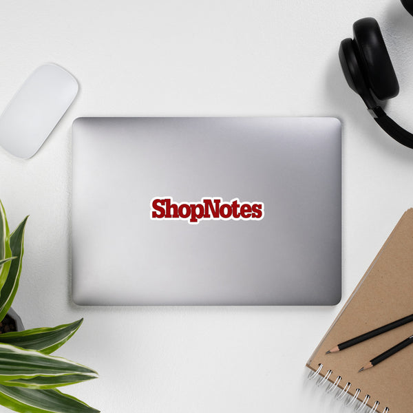 ShopNotes Logo Sticker