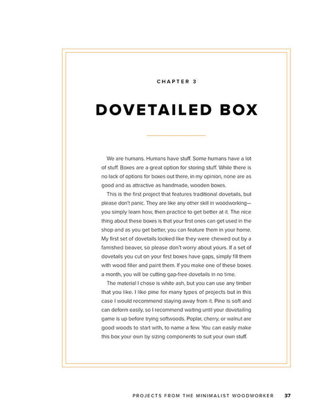 Projects from the Minimalist Woodworker