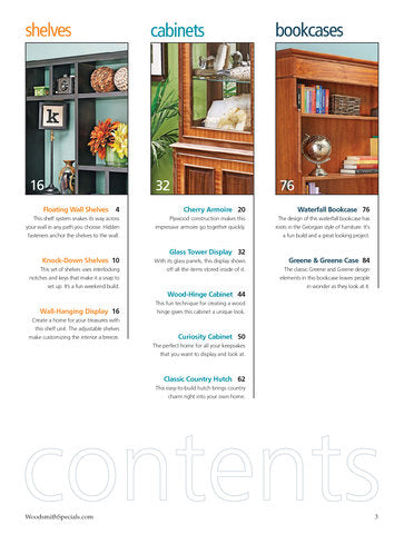Bookcases, Cabinets & Shelves, Volume 4