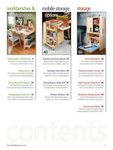 Workbenches & Simple Shop Storage Solutions, Volume 1