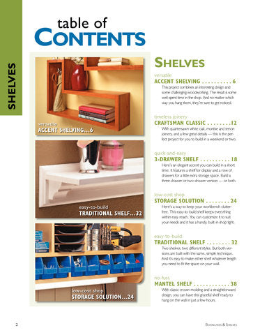 Bookcases & Shelves, Volume 1