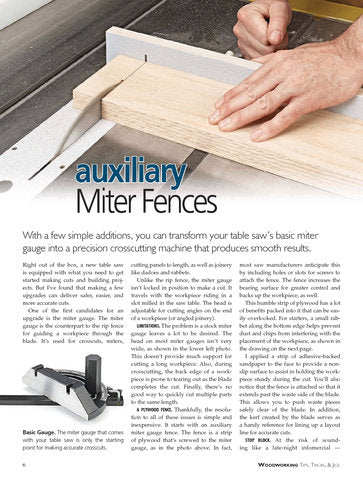 Woodworking Tips, Tricks & Jigs