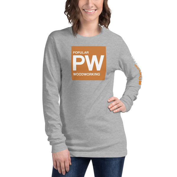 Popular Woodworking Square Logo Long Sleeve T-Shirt