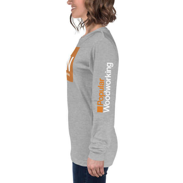 Popular Woodworking Square Logo Long Sleeve T-Shirt