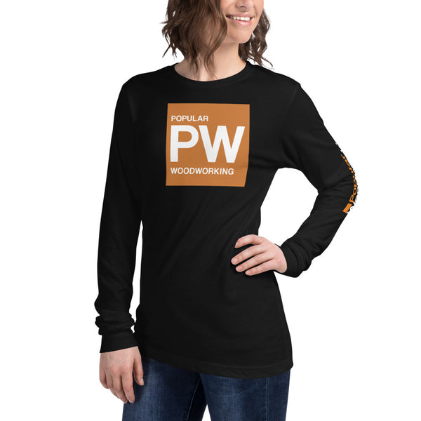 Popular Woodworking Square Logo Long Sleeve T-Shirt