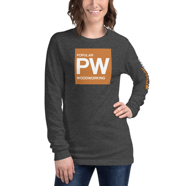 Popular Woodworking Square Logo Long Sleeve T-Shirt