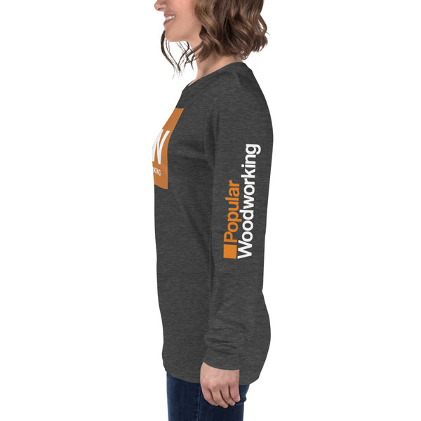 Popular Woodworking Square Logo Long Sleeve T-Shirt