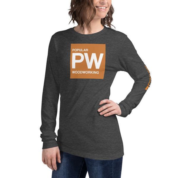 Popular Woodworking Square Logo Long Sleeve T-Shirt