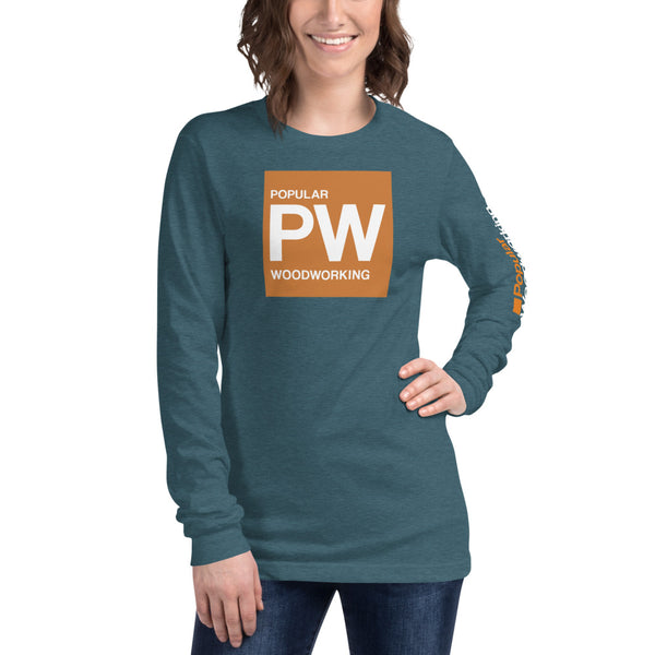 Popular Woodworking Square Logo Long Sleeve T-Shirt