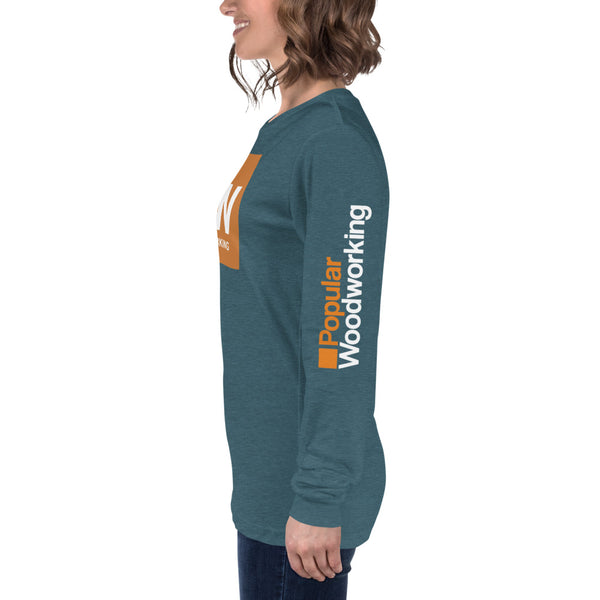 Popular Woodworking Square Logo Long Sleeve T-Shirt