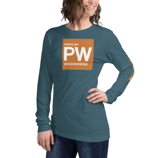 Popular Woodworking Square Logo Long Sleeve T-Shirt