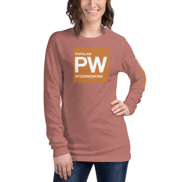 Popular Woodworking Square Logo Long Sleeve T-Shirt