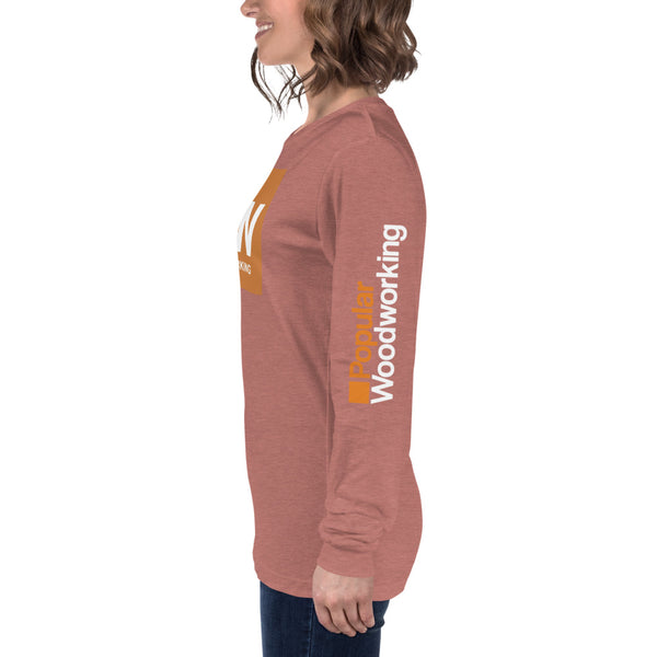 Popular Woodworking Square Logo Long Sleeve T-Shirt