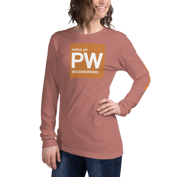 Popular Woodworking Square Logo Long Sleeve T-Shirt