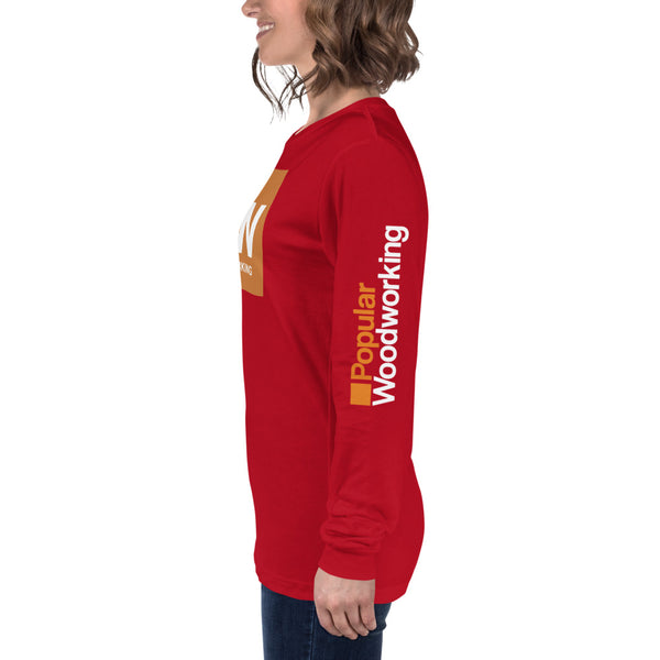 Popular Woodworking Square Logo Long Sleeve T-Shirt
