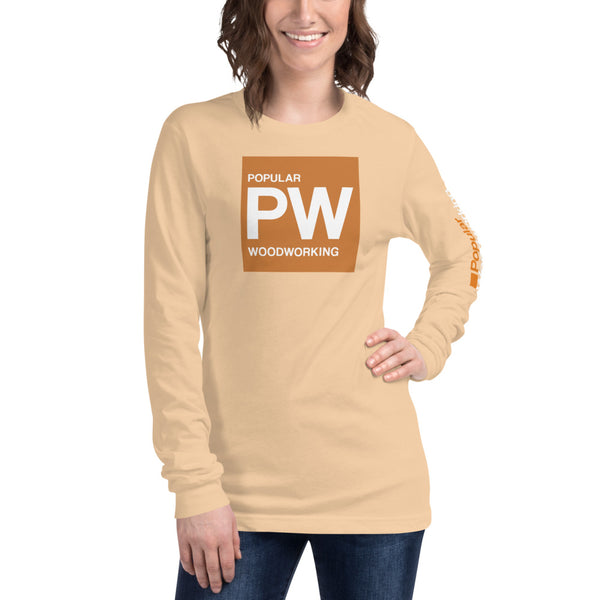 Popular Woodworking Square Logo Long Sleeve T-Shirt