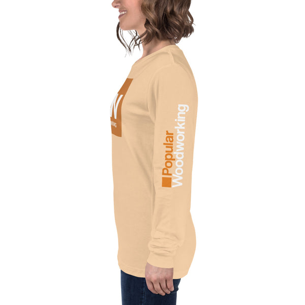 Popular Woodworking Square Logo Long Sleeve T-Shirt