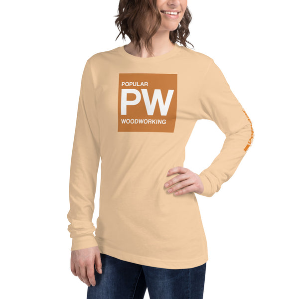 Popular Woodworking Square Logo Long Sleeve T-Shirt