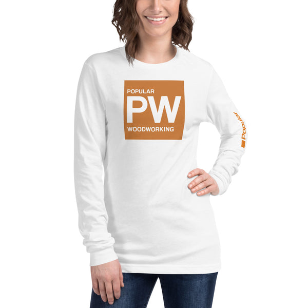 Popular Woodworking Square Logo Long Sleeve T-Shirt