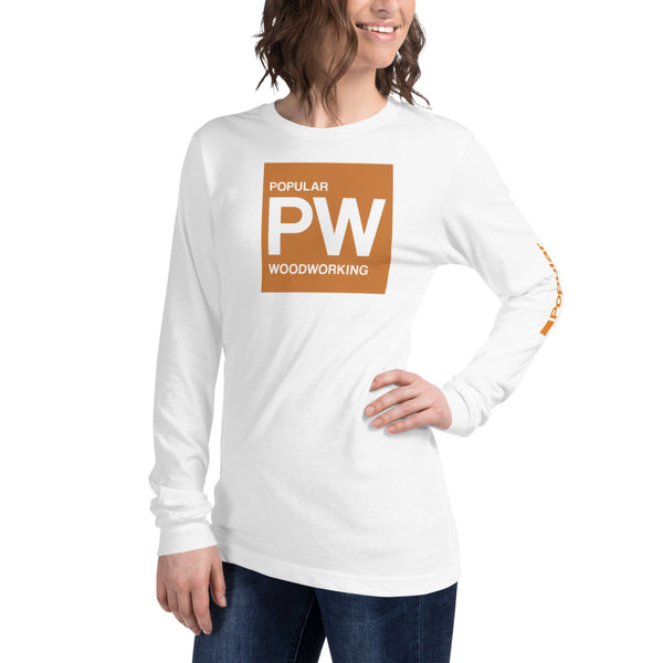 Popular Woodworking Square Logo Long Sleeve T-Shirt