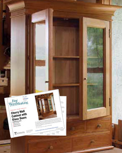 Cherry Cabinet with Glass Doors