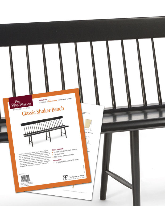 Classic Shaker Bench (Digital Plan)