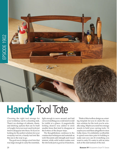 Woodsmith Shop TV Show Handbook Season 19