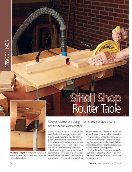 Woodsmith Shop TV Show Handbook Season 19