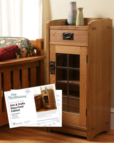 Arts & Crafts Glass Front Cabinet (Digital Plan)