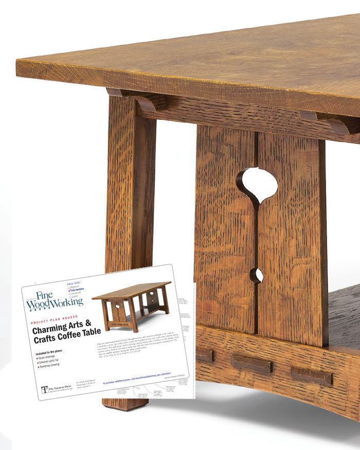 Charming Arts & Crafts Coffee Table (Digital Plan)