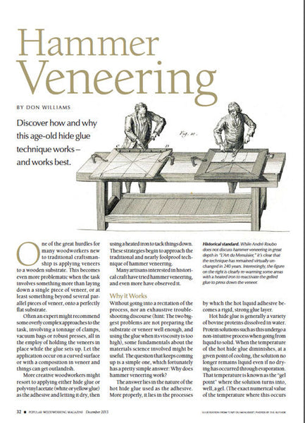 Hammer Veneering Digital Download