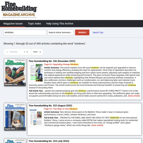 2025 Fine Homebuilding Archive (USB) Pre-Order