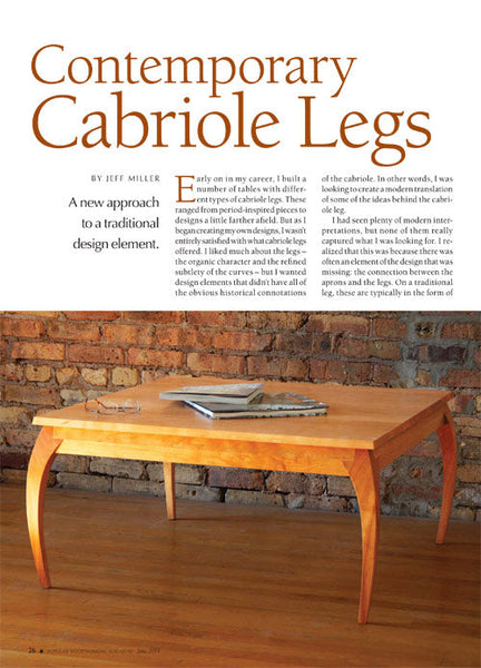 Contemporary Cabriole Legs Digital Download