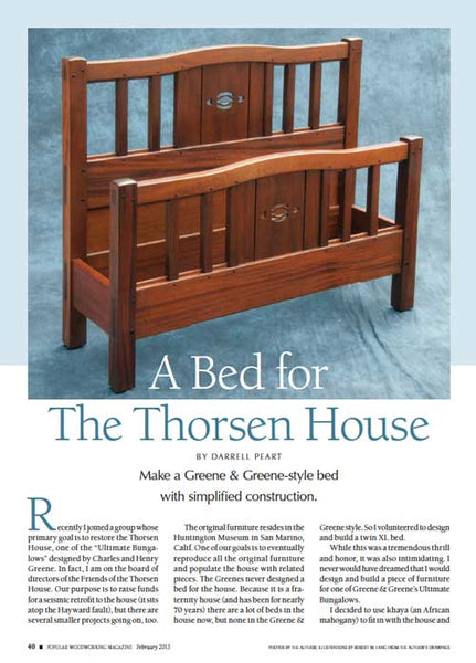 A Bed for the Thorsen House Project Download