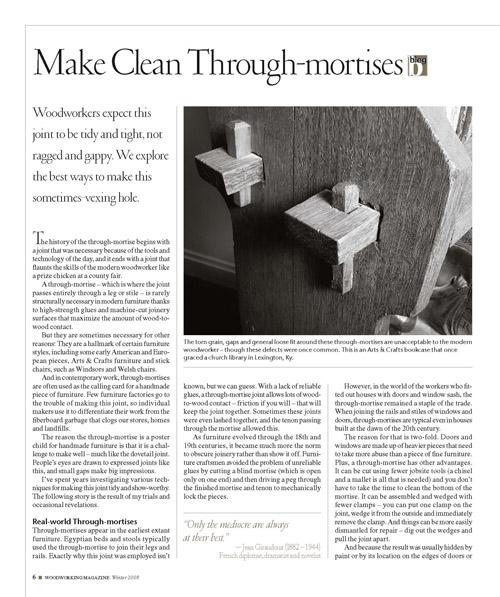 Make Clean Through-mortises Digital Download