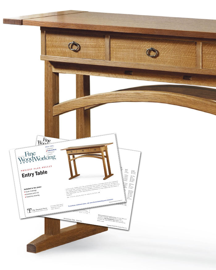 Fine Woodworking's Entry Table Plan (Digital)