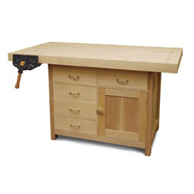 Basic Workbench with Built-In Storage (Digital Plan)