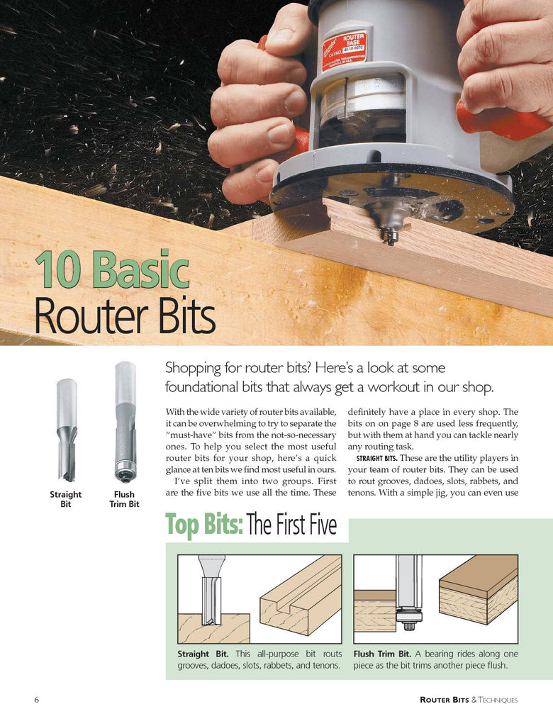 Woodsmith Router Guide Ultimate Guide to Router Bits & Techniques – Woodsmith