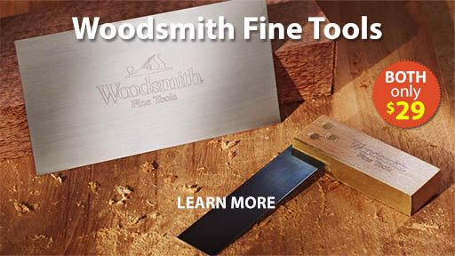 Woodsmith Fine Tools Cabinet Scraper and Try Square Combo