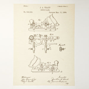 Plough Plane Patent Print