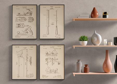 Tool Patent Print Set (4 Posters)