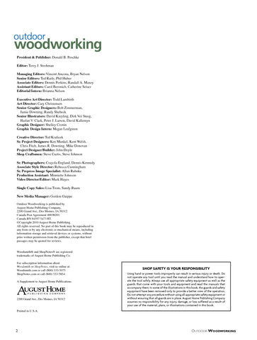 Outdoor Woodworking