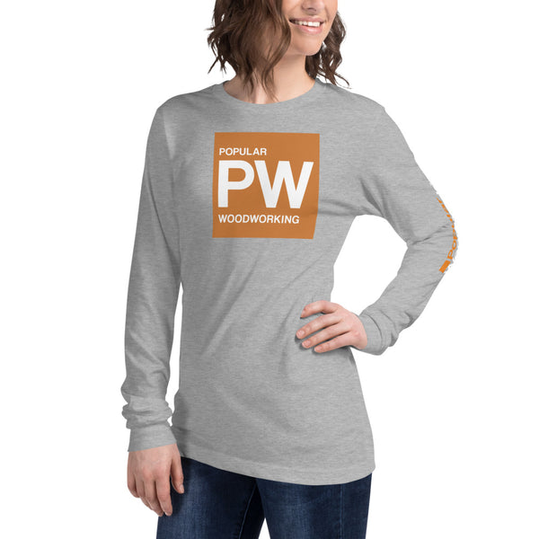 Popular Woodworking Square Logo Long Sleeve T-Shirt